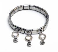 Nomination Bracciale Composable Op-Silver In Acciaio, Argento 925 E Zirconi (3 P