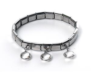 Nomination Bracciale Composable Op-Silver In Acciaio, Argento 925 E Zirconi (3 P