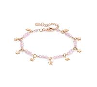 Nomination® - Bracciale Donna, Collezione Mon Amour in Acciaio e Cristalli, Finitura Oro Rosa, Lunghezza Regolabile 16-19 cm, Elegante, Regalo Donna, Confezione Originale (Stella)