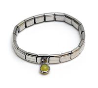 Nomination Bracciale Op Classic Zl In Acciaio, Arg 925 E Pietre Verde Chiaro