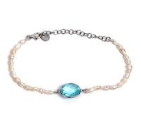 Nomination Bracciale Op-Silver In Acciaio, Argento 925 E Pietra Celeste