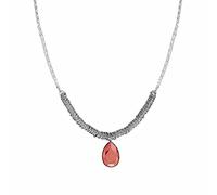 Nomination Collana da donna Allure in Acciaio con Zircone Rosso, lunghezza 45 regolabile fino a 54 cm. Made in Italy.