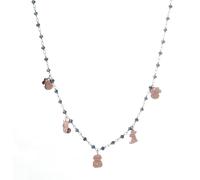 Nomination Collana Op - Fantasia In Acciaio Fin. Rosa E Rosario In Argento 925 B