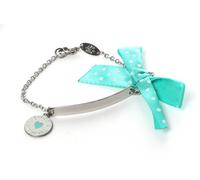 Nomination Bracciale bimbo in acciaio con fiocco verde acqua