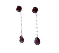 Nomination Orecchini Allure Ed. Rio In Acciaio E 2 Crystal (Lobo Lunghi) Bordeau
