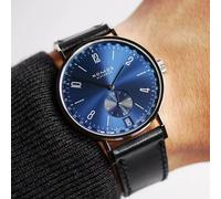 NOMOS Glashütte Tangente 2date Blu - 136