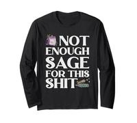 Non Abbastanza Saggio per Questa Merda Wiccan Spiritual Smudge Maglia a Manica