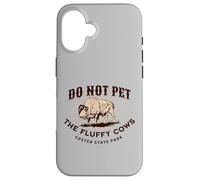 Non accarezzare le mucche soffici Custer State Park South Dakota Custodia per iPhone 16