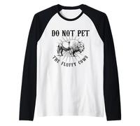 Non accarezzare Le Mucche Soffici - Funny Bison National Park Maglia con Maniche Raglan