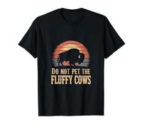 Non accarezzate Le Soffici Mucche Buffalo & Bison Yellowstone Park Maglietta