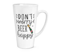 Non Ansia Birra Felice 483ml Grande Latte Tazza - Scherzo Divertente Papà