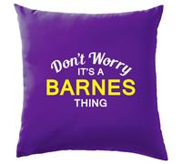 Non Ansia It's A Barnes Cosa Cuscino Cognome Personalizzato Nome Famiglia