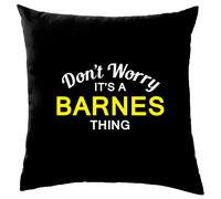 Non Ansia It's A Barnes Cosa Cuscino Cognome Personalizzato Nome Famiglia