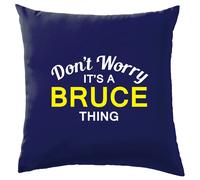 Non Ansia It's A Bruce Cosa Cuscino Cognome Personalizzato Nome Famiglia Cover
