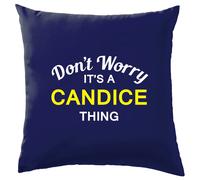 Non Ansia It's A Candice Cosa Cuscino Cognome Custom Nome Famiglia Cover