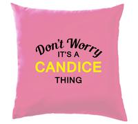 Non Ansia It's A Candice Cosa Cuscino Cognome Custom Nome Famiglia Cover