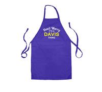 Non Ansia It's A Davis Cosa - Unisex Bambini Grembiule - Cognome Su Nome