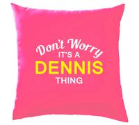 Non Ansia It's A Dennis Cosa Cuscino Cognome Personalizzato Nome Famiglia