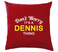 Non Ansia It's A Dennis Cosa Cuscino Cognome Personalizzato Nome Famiglia