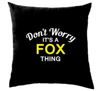 Non Ansia It's A Fox Cosa Cuscino Cognome Personalizzato Nome Famiglia Cover