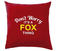 Non Ansia It's A Fox Cosa Cuscino Cognome Personalizzato Nome Famiglia Cover