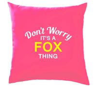 Non Ansia It's A Fox Cosa Cuscino Cognome Personalizzato Nome Famiglia Cover
