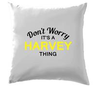 Non Ansia It's A Harvey Cosa Cuscino Cognome Personalizzato Nome Famiglia