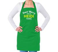 Non Ansia It's A Heidi Cosa Unisex Adulti Grembiule Cognome Nome Famiglia