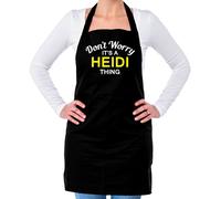 Non Ansia It's A Heidi Cosa Unisex Adulti Grembiule Cognome Nome Famiglia