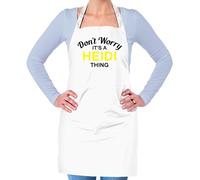 Non Ansia It's A Heidi Cosa Unisex Adulti Grembiule Cognome Nome Famiglia