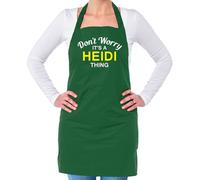 Non Ansia It's A Heidi Cosa Unisex Adulti Grembiule Cognome Nome Famiglia