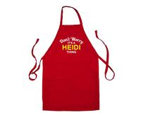 Non Ansia It's A Heidi Cosa - Unisex Bambini Grembiule - Cognome Su Nome