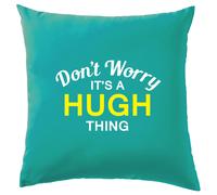 Non Ansia It's A Hugh Cosa Cuscino Cognome Personalizzato Nome Famiglia Cover