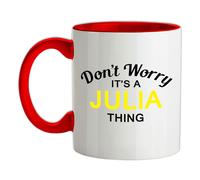 Non Ansia It's A Julia Cosa - Ceramica Mug - Cognome Personalizzato Nome