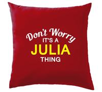 Non Ansia It's A Julia Cosa Cuscino Cognome Personalizzato Nome Famiglia Cover