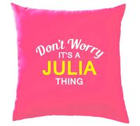 Non Ansia It's A Julia Cosa Cuscino Cognome Personalizzato Nome Famiglia Cover