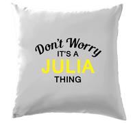 Non Ansia It's A Julia Cosa Cuscino Cognome Personalizzato Nome Famiglia Cover