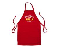 Non Ansia It's A Julia Cosa - Unisex Bambini Grembiule - Cognome Su Nome