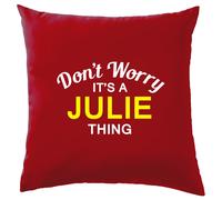 Non Ansia It's A Julie Cosa Cuscino Cognome Personalizzato Nome Famiglia Cover