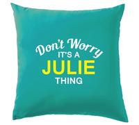 Non Ansia It's A Julie Cosa Cuscino Cognome Personalizzato Nome Famiglia Cover
