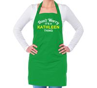 Non Ansia It's A Kathleen Cosa Unisex Adulti Grembiule Cognome Su Nome