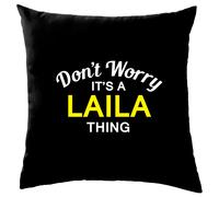 Non Ansia It's A Laila Cosa Cuscino Cognome Personalizzato Nome Famiglia Cover
