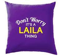 Non Ansia It's A Laila Cosa Cuscino Cognome Personalizzato Nome Famiglia Cover