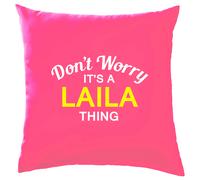Non Ansia It's A Laila Cosa Cuscino Cognome Personalizzato Nome Famiglia Cover