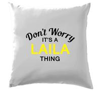 Non Ansia It's A Laila Cosa Cuscino Cognome Personalizzato Nome Famiglia Cover