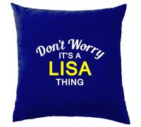 Non Ansia It's A Lisa Cosa Cuscino Cognome Personalizzato Nome Famiglia Cover