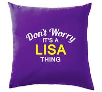 Non Ansia It's A Lisa Cosa Cuscino Cognome Personalizzato Nome Famiglia Cover