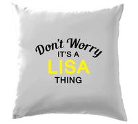 Non Ansia It's A Lisa Cosa Cuscino Cognome Personalizzato Nome Famiglia Cover