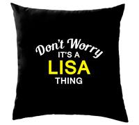 Non Ansia It's A Lisa Cosa Cuscino Cognome Personalizzato Nome Famiglia Cover