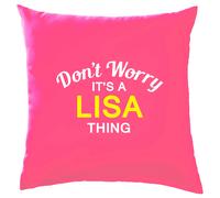 Non Ansia It's A Lisa Cosa Cuscino Cognome Personalizzato Nome Famiglia Cover